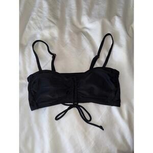 Xhilaration Bandeau bikini top Black  Size Small